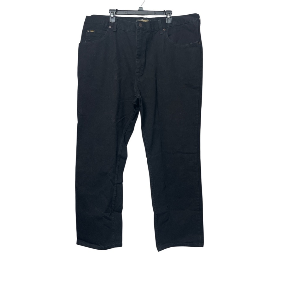 Lee Men's Jet Black Relaxed Fit Jeans